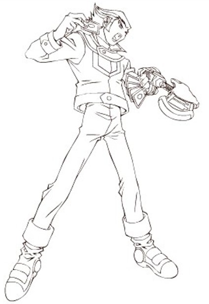 coloriage yugioh bastien